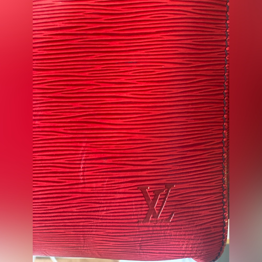 LOUIS VUITTON 'KEEPALL 60' RED EPI DUFFLE BAG - Picture 2 of 15